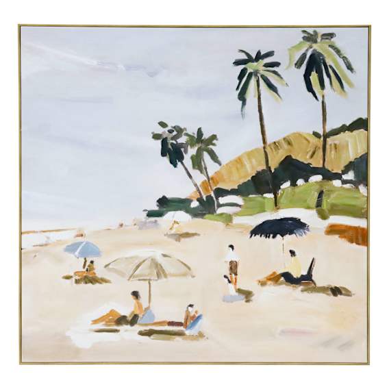 Summer Days B Box Framed Canvas in 100 x 100cm