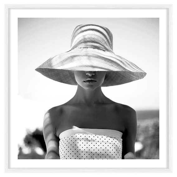 Sweet Mia Framed Print in 84 x 84cm