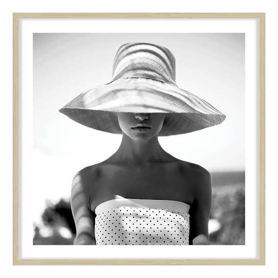 Sweet Mia Framed Print in 118 x 118cm