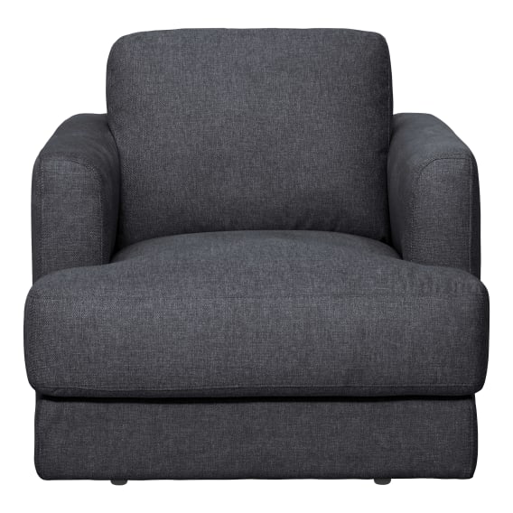 Temple Armchair in Belfast Charcoal