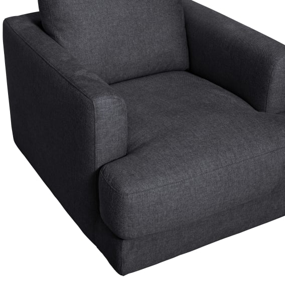 Wide Armchair Material and Finishes