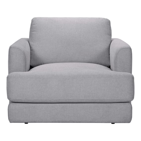 Temple Wide Armchair in Belfast Grey