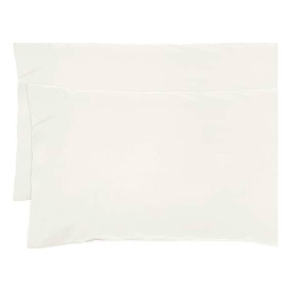 Temple Organic Pillowcase Pair in Ivory