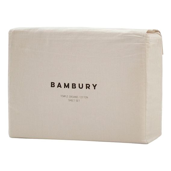 Temple Organic Sheet Set Single in Pebble