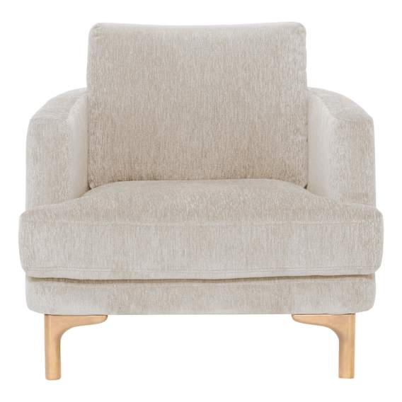 Theo Occasional Chair in Austin Beige / Clear