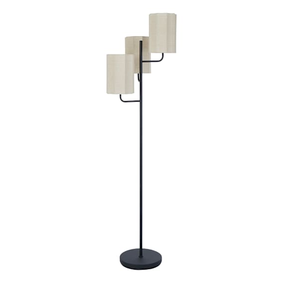 Tier Floor Lamp 48x165cm in Black / Natural