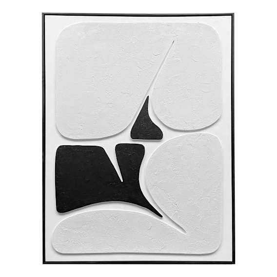 Tonal Movement Design 1 Box Framed Canvas in 103 x 143cm