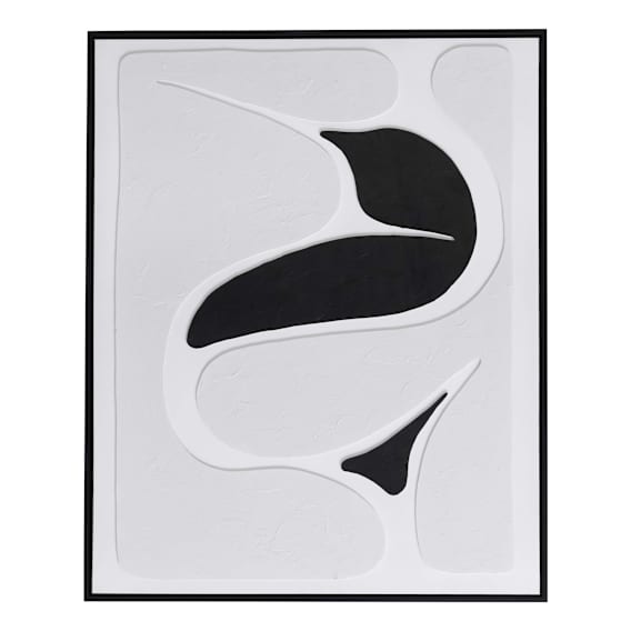 Tonal Movement Design 2 Box Framed Canvas in 83 x 103cm