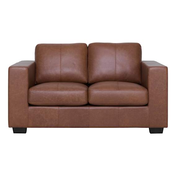 Toronto Double Sofa Bed in Urbane Leather Dark Brown