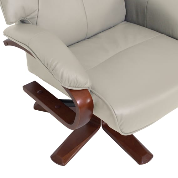 Manual Recliner + Ottoman Material and Finishes