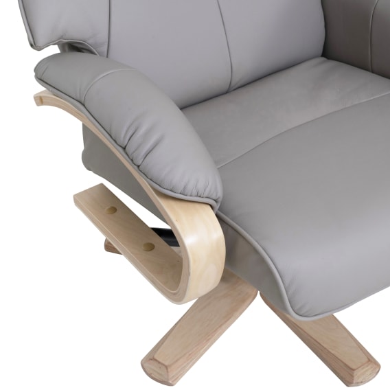 Manual Recliner + Ottoman Material and Finishes