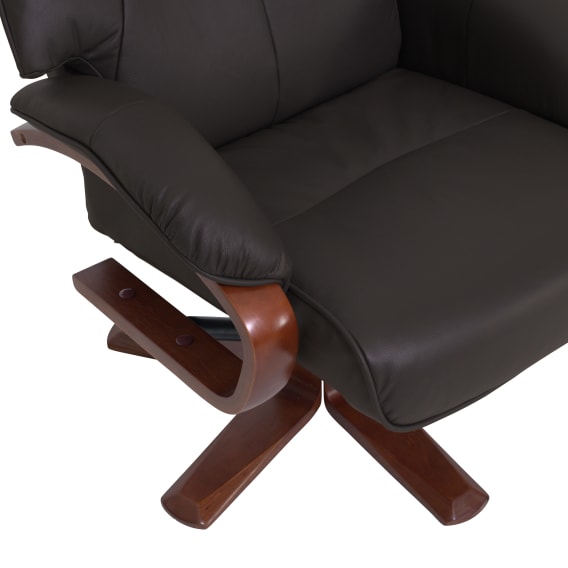Manual Recliner + Ottoman Material and Finishes