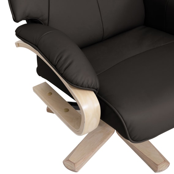 Manual Recliner + Ottoman Material and Finishes