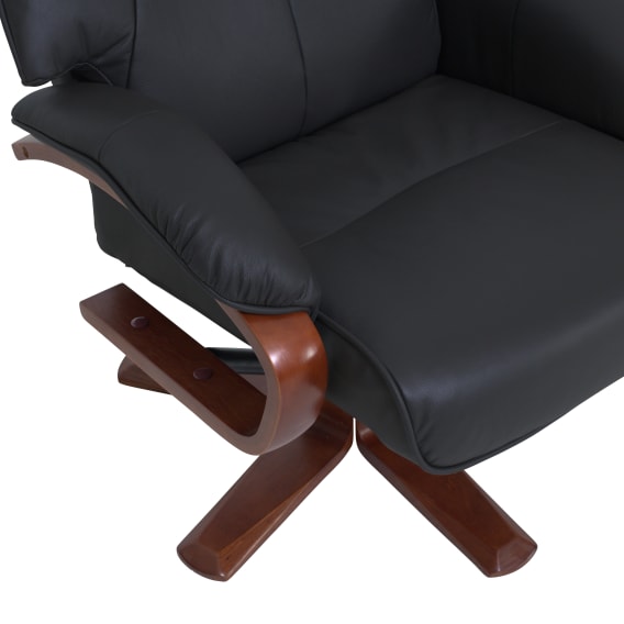 Manual Recliner + Ottoman Material and Finishes