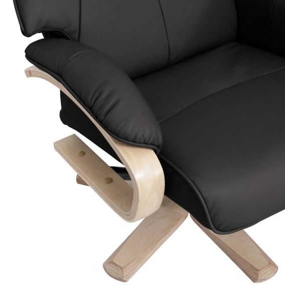 Manual Recliner + Ottoman Material and Finishes