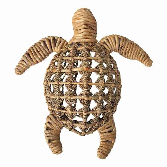 Turtle Wall Hanging 40x44cm in Natural