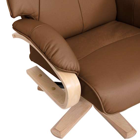 Manual Recliner + Ottoman Material and Finishes