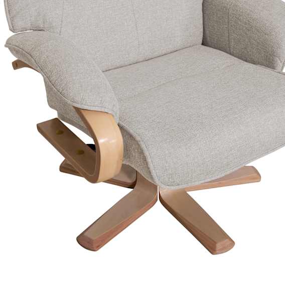 Manual Recliner + Ottoman Material and Finishes