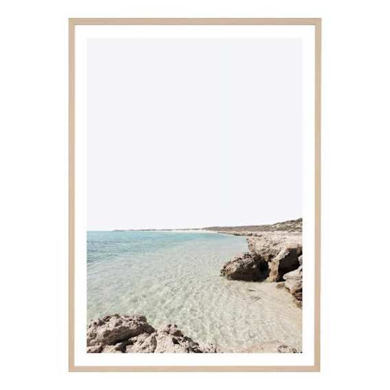 Turquoise Bay Framed Print in 113 x 159cm