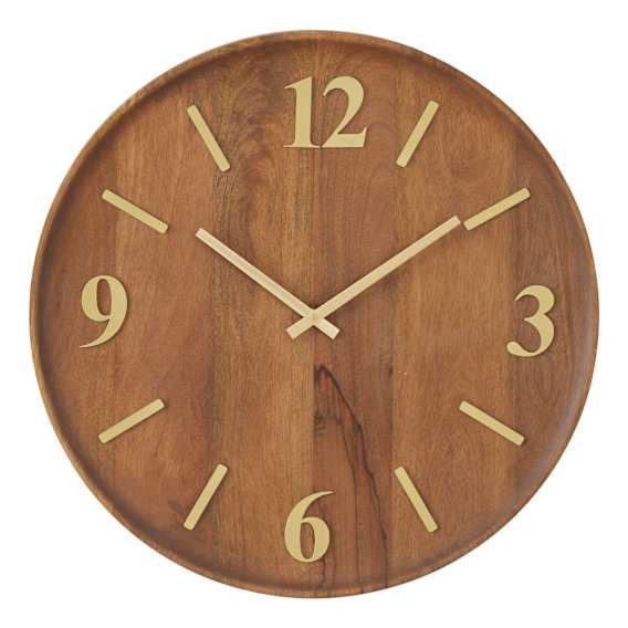 Turner Clock 50cm in Walnut