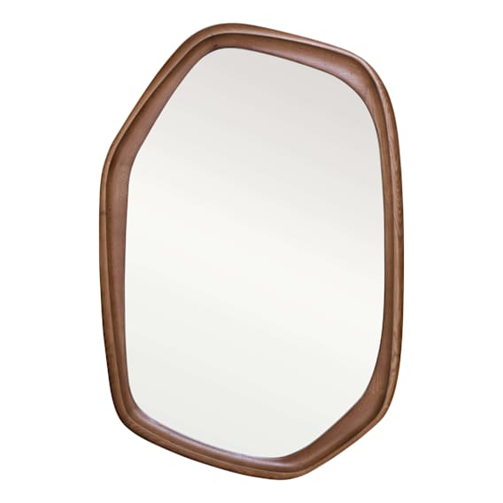 Vale Mirror 80x120cm in Walnut Stain