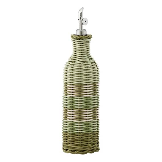 Veda Oil Bottle 6.5x25cm in Olive