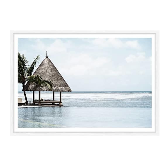 Water Villa Framed Print in 165 x 118cm