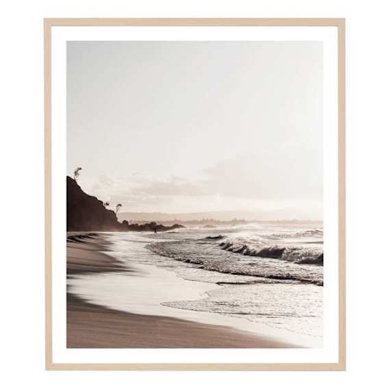 Wategos Tide Framed Print in 103 x 121cm
