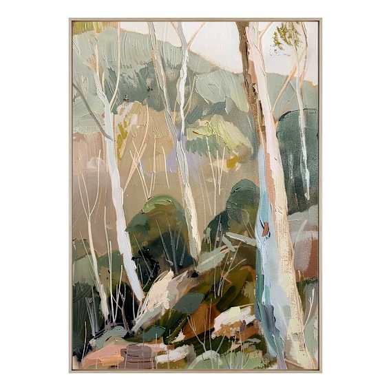 Warm Country Box Framed Canvas in 61 x 84cm Natural