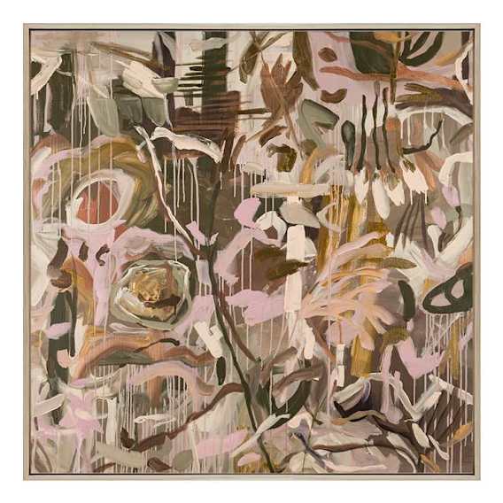 Whispering Meadow Box Framed Canvas in 102 x 102cm