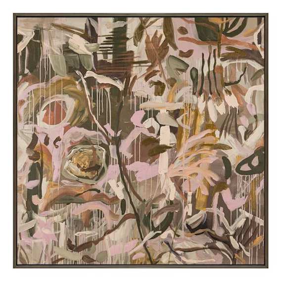 Whispering Meadow Box Framed Canvas in 102 x 102cm