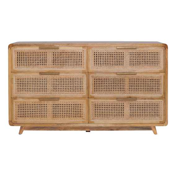 Willow Dresser in Mangowood Clear / Rattan