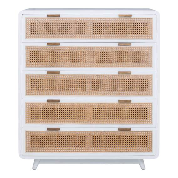 Willow Tallboy in Mangowood White / Rattan