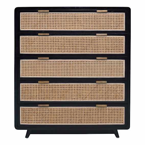 Willow Tallboy in Mangowood Black / Rattan