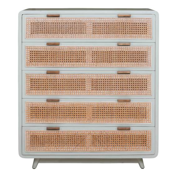 Willow Tallboy in Mangowood Grey / Rattan