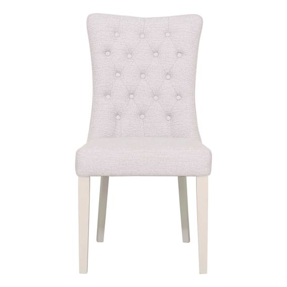 Xavier Dining Chair in Beige / Ivory Leg