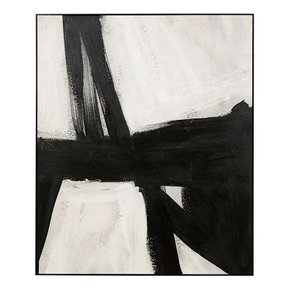 Xander Black 1 Box Framed Canvas in 100 x 120cm