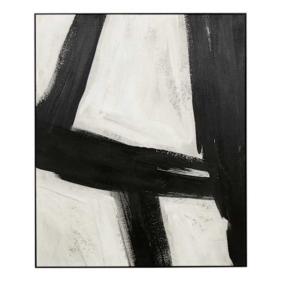 Xander Black 2 Box Framed Canvas in 100 x 120cm