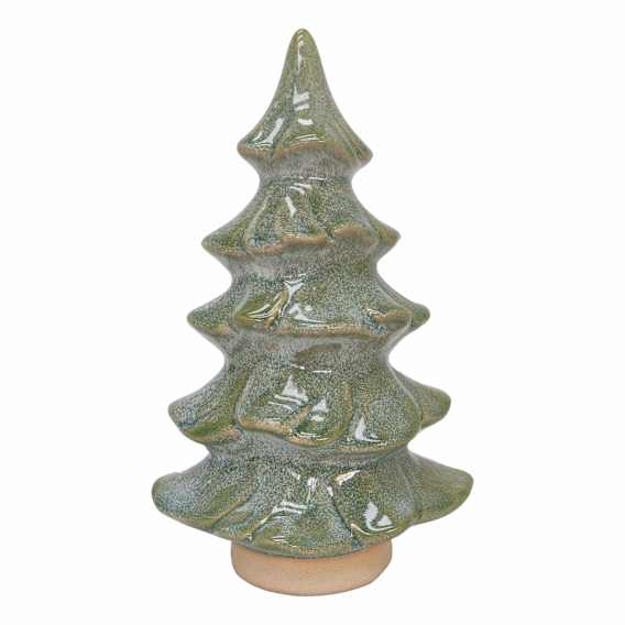 Xmas Tree Sculpture Large 14.5x22.5cm in Sage