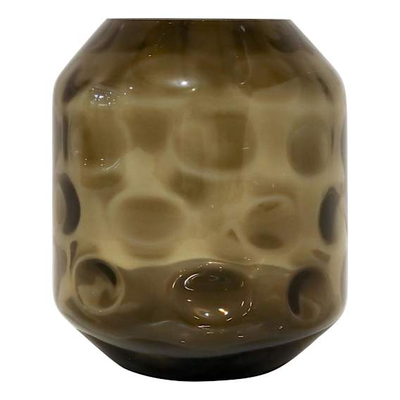 Yvette Vase Large 30x35cm in Smokey Brown