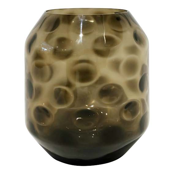 Yvette Vase Small 25x29cm in Smokey Brown