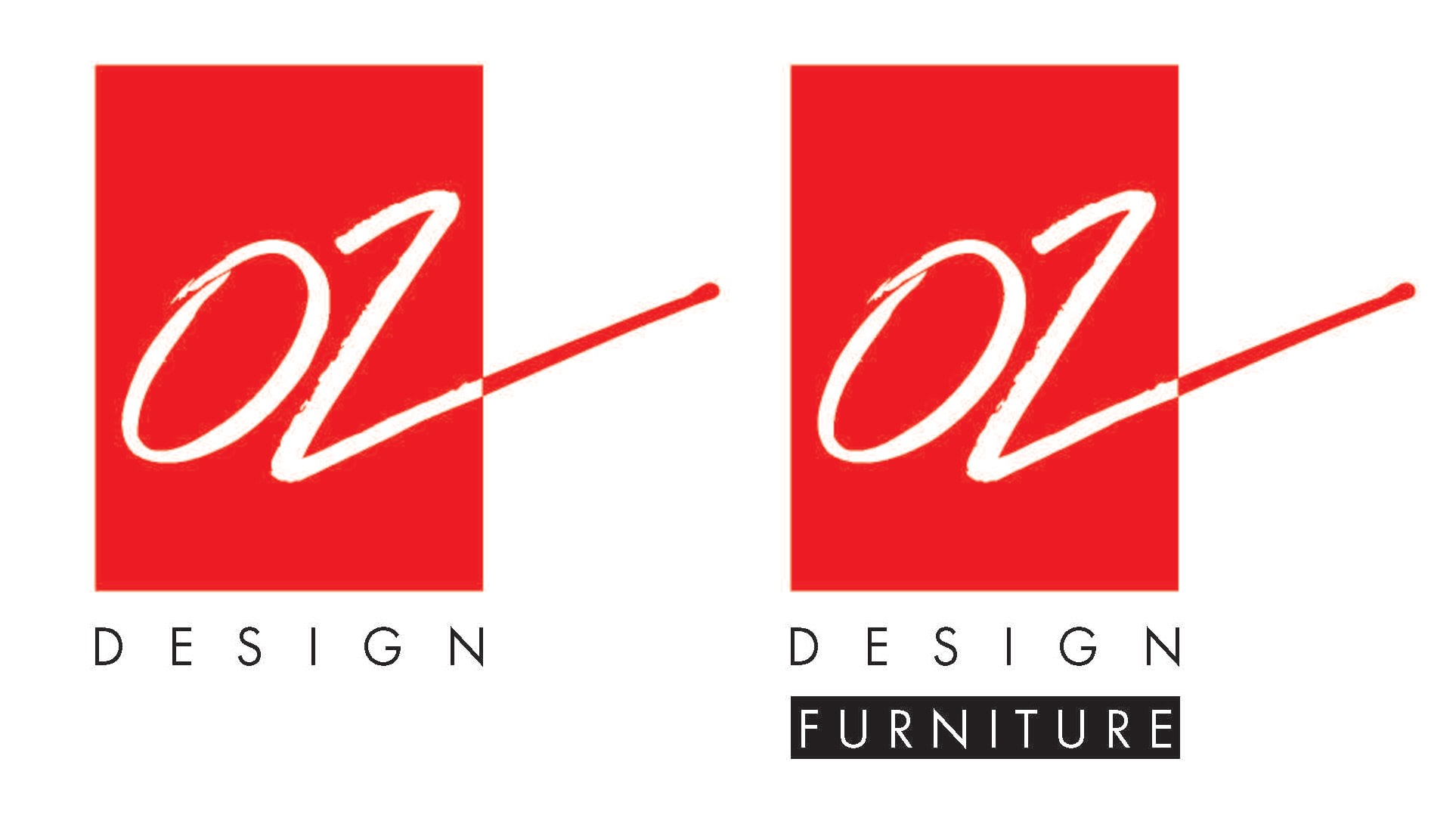early iterations of the oz design logo