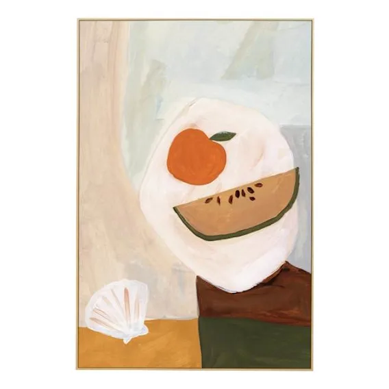 Abstract Tabletop 2 Box Framed Canvas in 52 x 77cm