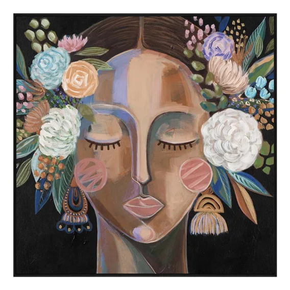 Alara Box Framed Canvas in 122 x 122cm