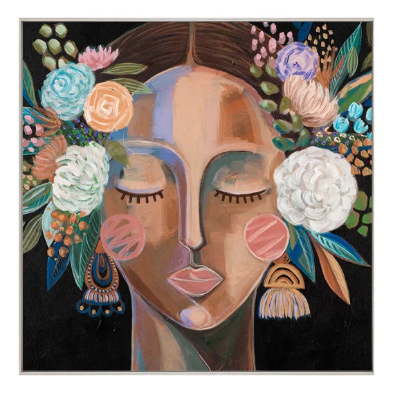 Alara Box Framed Canvas in 122 x 122cm