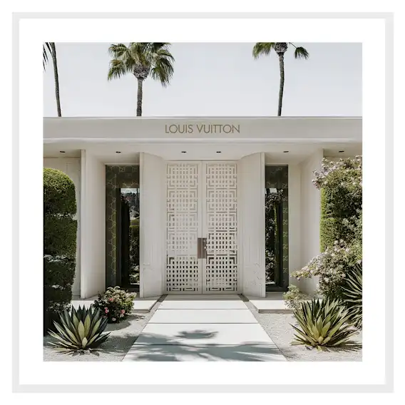 Alma Doors Framed Print in 118 x 118cm
