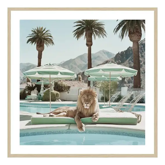 Alfie Framed Print in 103 x 103cm