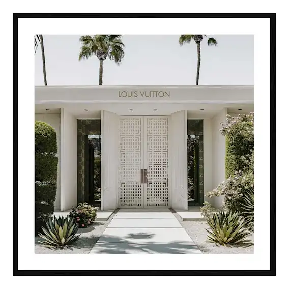 Alma Doors Framed Print in 103 x 103cm