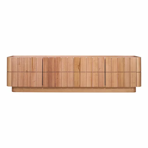 Alba 4 Door Entertainment Unit 220cm in Australian Blackbutt