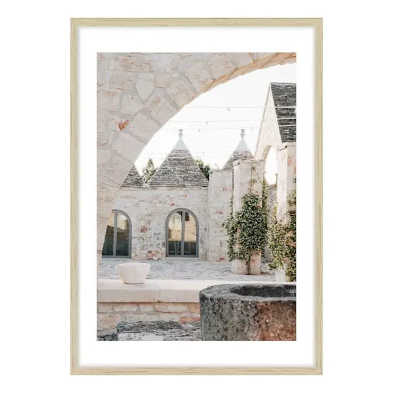 Alberobello Framed Print in 95 x 133cm